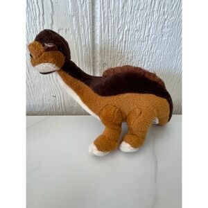 Vintage Land Before Time Littlefoot Plush Toy Brown Tan Small Dinosaur Stuffed